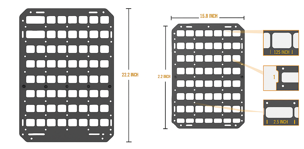 Tactical Molle Seat-Back Organizer